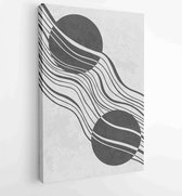 Earth tones organic shape Art design for poster, print, cover, wallpaper, Minimal and natural wall art. 2 - Moderne schilderijen – Vertical – 1870261609 - 50*40 Vertical