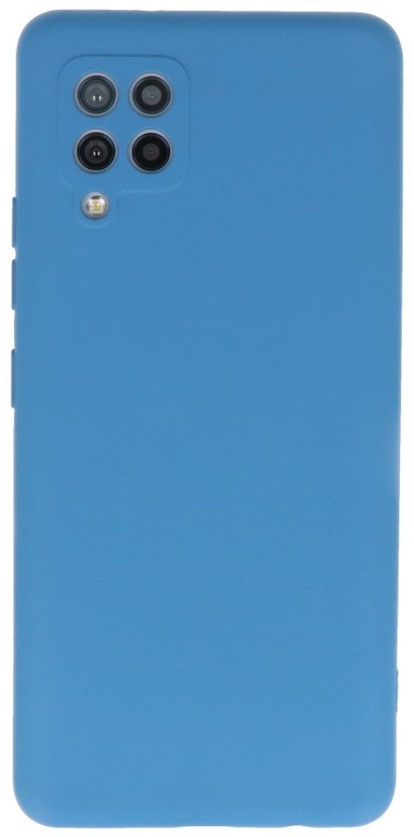 Lunso - Softcase hoes - Geschikt voor Samsung Galaxy A42 - Blauw