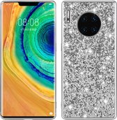 Huawei Mate 30 Pro Hoesje - Mobigear - Glitter Serie - Hard Kunststof Backcover - Zilver - Hoesje Geschikt Voor Huawei Mate 30 Pro