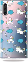 Samsung Galaxy Note 10 Hoesje - Mobigear - Design Serie - TPU Backcover - Unicorn - Hoesje Geschikt Voor Samsung Galaxy Note 10