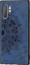 Samsung Galaxy Note 10 Plus Hoesje - Mobigear - Mandala Serie - Hard Kunststof Backcover - Blauw - Hoesje Geschikt Voor Samsung Galaxy Note 10 Plus