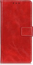 Mobigear Basic Bookcase voor de OPPO Reno Z - Rood