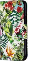 Apple iPhone 11 Pro Hoesje - Mobigear - Design Serie - Kunstlederen Bookcase - Banana Leaf - Hoesje Geschikt Voor Apple iPhone 11 Pro