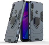 Xiaomi Redmi 7 Hoesje - Mobigear - Armor Ring Serie - Hard Kunststof Backcover - Blauw - Hoesje Geschikt Voor Xiaomi Redmi 7