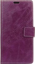 Mobigear Basic Bookcase Hoesje - Geschikt voor Samsung Galaxy A7 (2018) - Paars