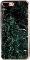 Apple iPhone 8 Plus Hoesje - Mobigear - Marble Serie - TPU Backcover - Groen - Hoesje Geschikt Voor Apple iPhone 8 Plus