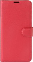 Sony Xperia XZ Premium Hoesje - Mobigear - Classic Serie - Kunstlederen Bookcase - Rood - Hoesje Geschikt Voor Sony Xperia XZ Premium