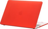 Case geschikt voor Apple MacBook Pro 13 (2016-2019) - Mobigear - Matte Serie - Hardcover - Rood - Geschikt voor Apple MacBook Pro 13 (2016-2019) Cover