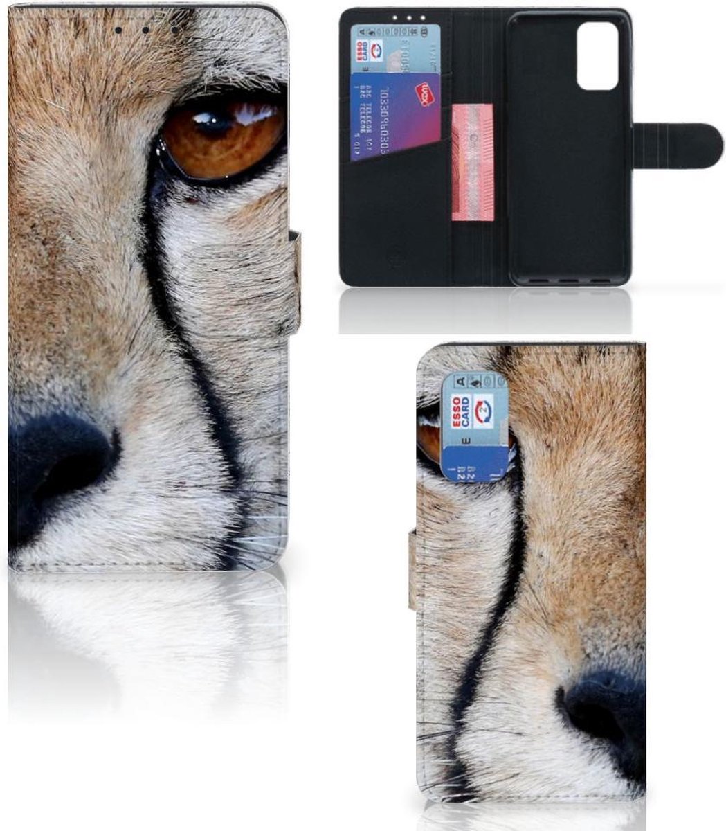 Samsung Galaxy A32 4G Telefoonhoesje met Pasjes Cheetah