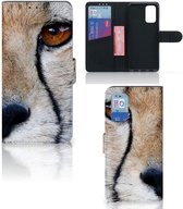 Samsung Galaxy A32 4G Telefoonhoesje met Pasjes Cheetah