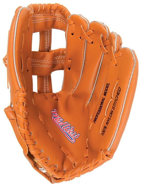 Foto: Midwest honkbal veldhandschoen 30 cm vinyl bruin