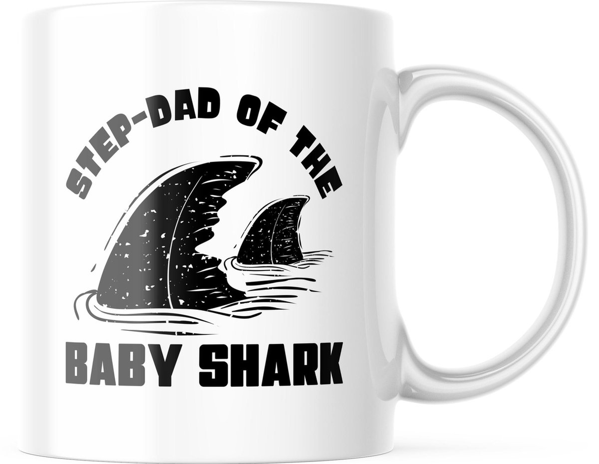 Vaderdag Mok Step dad of the baby shark