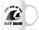 Vaderdag Mok Step dad of the baby shark