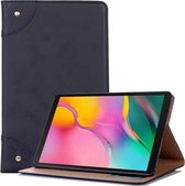 Retro Book Style Horizontale Flip Leather Case voor Galaxy Tab A 10.1 (2019) T510 / T515, met houder & kaartsleuven & portemonnee (zwart)