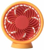 Roterende wind kleine ventilator USB-miniventilator (grapefruit oranje)