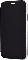 Effen kleur Effen PU + TPU lederen spiegelhoes voor iPhone 11 Pro Max (zwart)