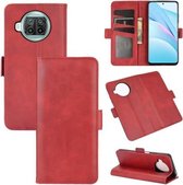 Voor Geschikt voor Xiaomi Mi 10T Lite Dubbelzijdige magnetische gesp Horizontale flip lederen tas met houder & kaartsleuven & portemonnee (rood)