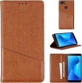 Voor Asus Zenfone Max Plus (M1) ZB570TL MUXMA MX109 Horizontale Flip Leren Case met Houder & Kaartsleuf & Portemonnee (Bruin)