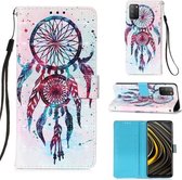 Voor Xiaomi Poco M3 / Note 9 4G / Redmi 9 Power 3D Schilderen Horizontale Flip Leren Case met Houder & Kaartsleuf & Portemonnee & Lanyard (Kleur Windgong)