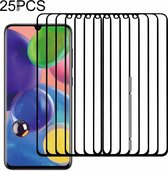 Voor Samsung Galaxy A70s 25 PCS Volledige lijm Volledig scherm gehard glasfilm