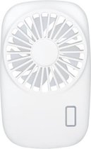 Draagbare handheld USB oplaadbare miniventilator (wit)