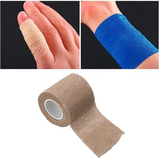 Gunst Eindeloos Sloppenwijk Zelfklevend elastisch verband voor sport, afmeting: 450 x 10 cm | bol.com