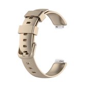 Voor Fitbit Inspire 2 TPE vervangende horlogeband, maat: S (champagne goud)