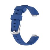 Voor Fitbit Inspire 2 TPE vervangende horlogeband, maat: L (donkerblauw)