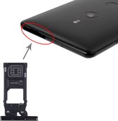 SIM-kaarthouder + Micro SD-kaarthouder voor Sony Xperia XZ3 (zwart)