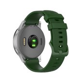 Voor Garmin siliconen smartwatch vervangende polsband, maat: 20 mm universeel (legergroen)