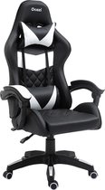 Ocazi Alaska Gamestoel - Gaming Chair - Bureaustoel – Zwart/Wit