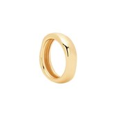 P D Paola Giselle Dames Ring Zilver - Goudkleurig - 18.00 mm / maat 57