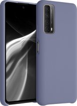 kwmobile telefoonhoesje voor Huawei P Smart (2021) - Hoesje met siliconen coating - Smartphone case in lavendelgrijs