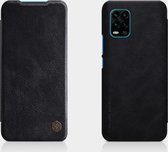 Voor Xiaomi Mi 10 Lite NILLKIN QIN-serie Crazy Horse-textuur Horizontale flip lederen tas met kaartsleuf (zwart)