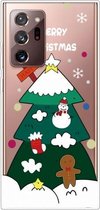 Voor Samsung Galaxy Note20 Ultra Christmas Series Clear TPU beschermhoes (drielaagse kerstboom)