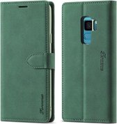 Voor Samsung Galaxy S9 Forwenw F1 Serie Mat Sterk Magnetisme Horizontale Flip Leren Case met Houder & Kaartsleuven & Portemonnee & Fotolijst (Groen)