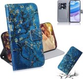 Voor Xiaomi Redmi 10X Pro 5G Gekleurde Tekening Horizontale Flip Leren Case met Houder & Kaartsleuf & Portemonnee (Abrikoos)