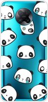 Voor Xiaomi Redmi K30 Pro schokbestendig geverfd transparant TPU beschermhoes (Emoji Bear)