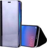 Voor Huawei P20 Lite Galvaniserende Spiegel Horizontale Flip Leren Case met Houder (Zwart)