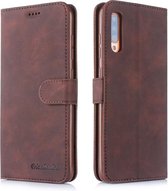 Voor Galaxy A90 5G Diaobaolee Pure Verse Textuur Horizontale Flip Lederen Case, met Houder & Kaartsleuf & Portemonnee & Fotolijst (Bruin)