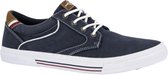 Memphis One Heren Blauwe canvas sneaker - Maat 44