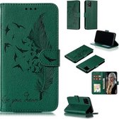 Veerpatroon Litchi Texture Horizontale Flip Leren Case met Portemonnee & Houder & Kaartsleuven voor iPhone 11 Pro Max (Groen)