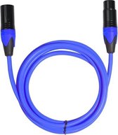 XRL mannelijk naar vrouwelijk microfoonmixer audiokabel, lengte: 3 m (blauw)