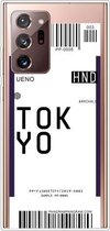 Voor Samsung Galaxy Note 20 Ultra Boarding Pass Series TPU telefoon beschermhoes (Tokyo)