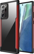 Voor Samsung Galaxy Note20 Ultra Iron Man Series Metal PC + TPU beschermhoes (rood)