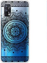 Voor OPPO Realme X7 Gekleurde tekening Clear TPU Cover Beschermhoesjes (Mandala)