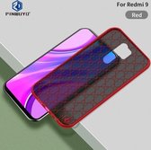 Voor Xiaomi Redmi 9 PINWUYO-serie 2e generatie pc + TPU Anti-drop All-inclusive beschermende schaal Matte achterkant (rood)