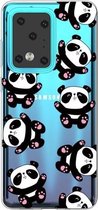 Voor Galaxy S20 Ultra Lucency Painted TPU beschermhoes (Panda)