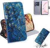 Voor Galaxy Note 10 Lite (A81) 3D Gekleurde Tekening Horizontale Flip Leren Case met Houder & Kaartsleuf & Portemonnee (Prunus Armeniaca)