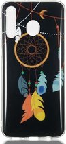 Feather Wind Chime Pattern Noctilucent TPU Soft Case voor Galaxy M30